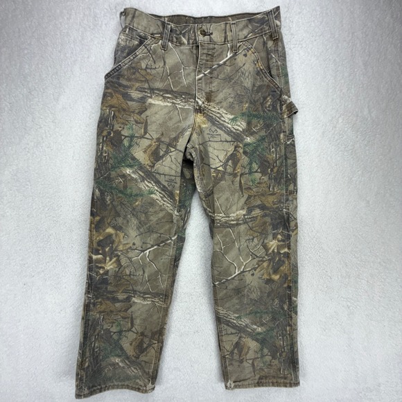 Carhartt Realtree Xtra Camo Canvas Carpenter Pants Mens 30x30B235 977 Faded